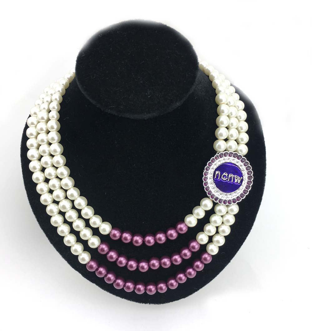 NCNW 3 Strand Pearl Necklace