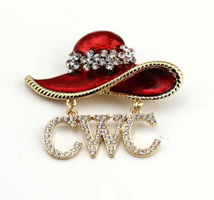 CWC Red Hat Pin (brooch)