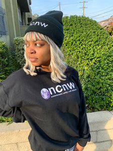 Crewneck NCNW Sweatshirt Unisex  (Purple or Black)